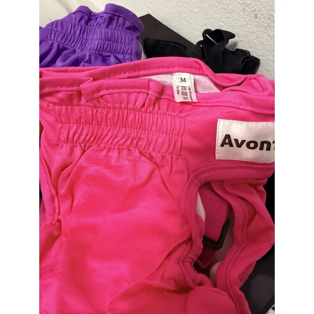 3 Pack Avont Washable Female Dog Diaper with Suspender, Reusable Medium NWT‎